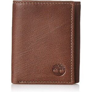 Mens Brown Genuine Leather Rfid Blocking Trifold Wallet With Maximum Capacity